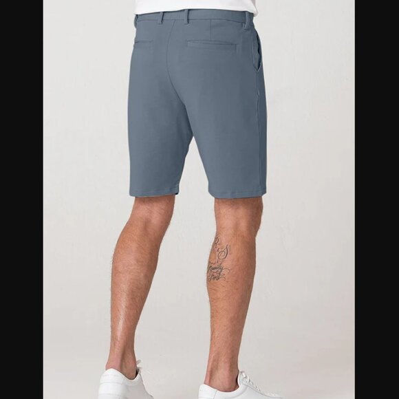 Swet Tailor NEW NWT Mens 30 Gray Everyday Chino Shorts Golf Athletic Comfy - Picture 2 of 7